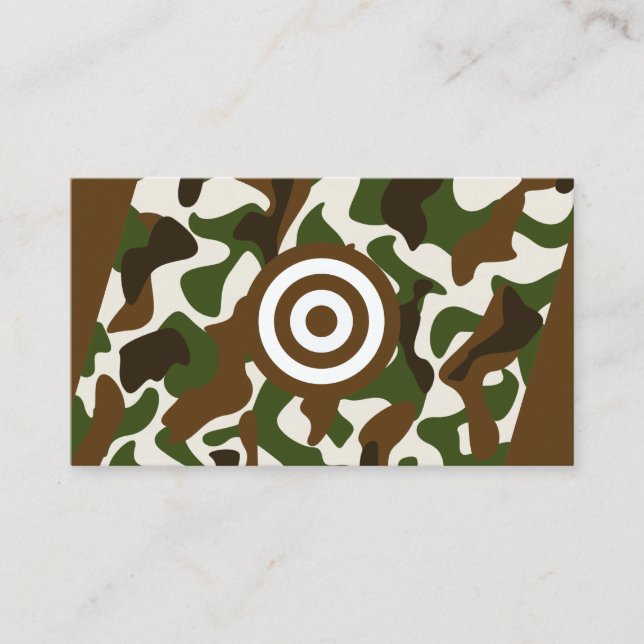 Hunting Industry Supplies Outdoor Gun Repair Fish Business Card (Front)