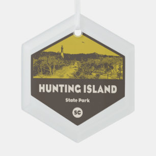 Hunting Island State Park South Carolina Glass Tree Decoration