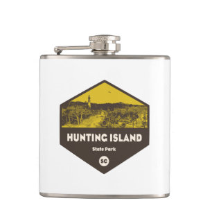 Hunting Island State Park South Carolina Hip Flask