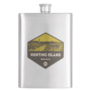 Hunting Island State Park South Carolina Hip Flask
