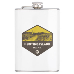 Hunting Island State Park South Carolina Hip Flask