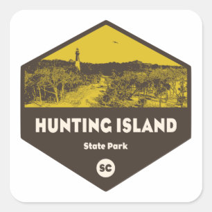 Hunting Island State Park South Carolina Square Sticker