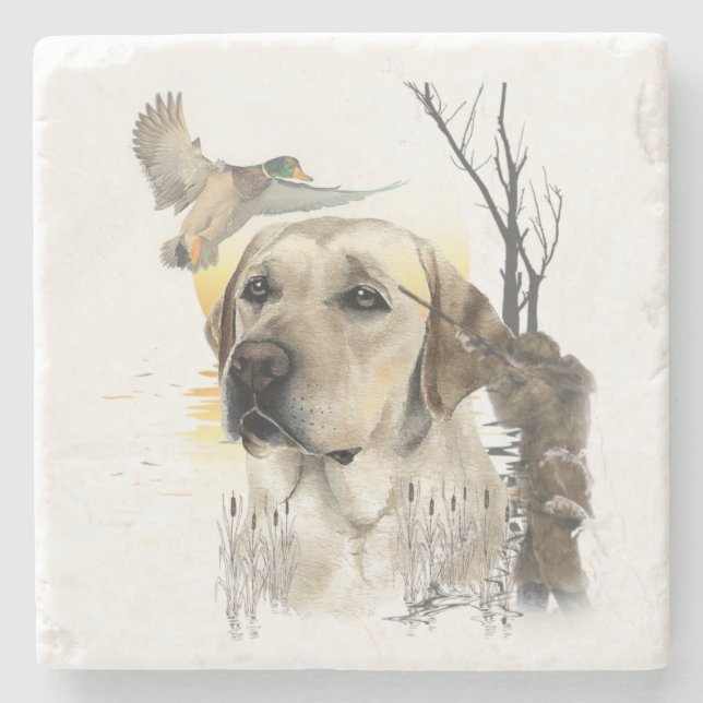 Hunting Life  Stone Coaster (Front)