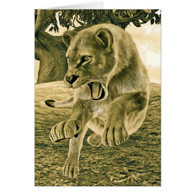 Hunting Lioness (Front)