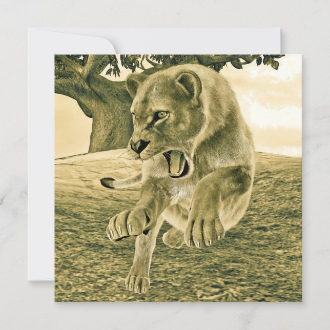 Hunting Lioness (Front)