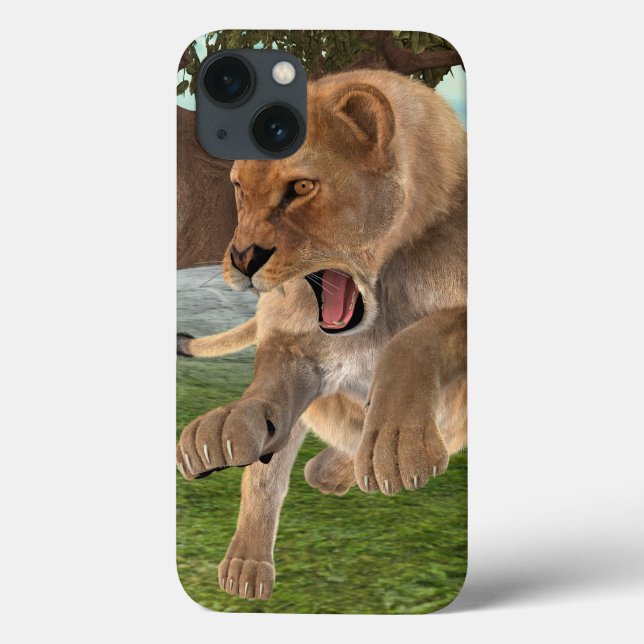 Hunting Lioness Case-Mate iPhone Case (Back)