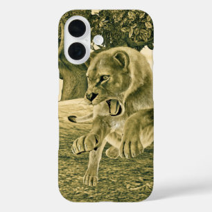 Hunting Lioness iPhone 16 Case