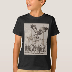 Hunting Mediaeval Falconry Art T-Shirt