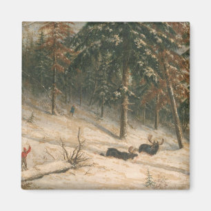 Hunting Moose Magnet