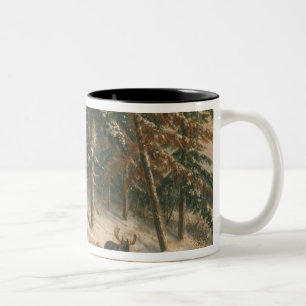 Hunting Moose Two-Tone Coffee Mug