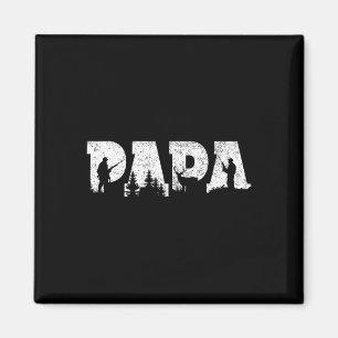 Hunting Papa Hunting Men Father's Day Vintage Magnet