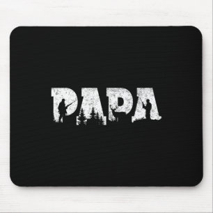 Hunting Papa Hunting Men Father's Day Vintage Mouse Mat