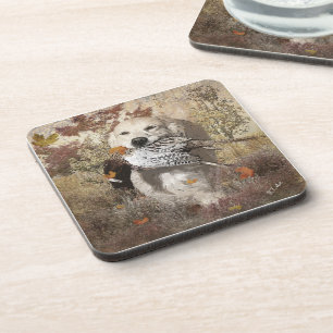 Hunting pheasant , tapestry poster acrylic print coaster