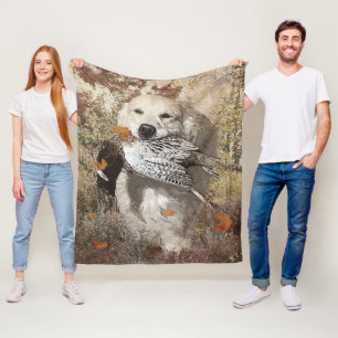 Hunting pheasant , tapestry poster acrylic print fleece blanket