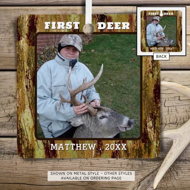 Hunting Photo Camouflage Personalised Metal Tree Decoration (Creator Uploaded)