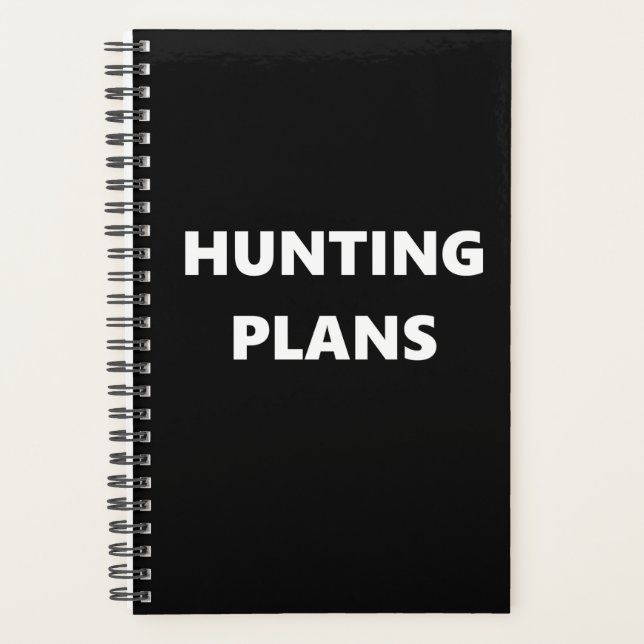 Hunting Planner Sports Theme Hunting Plans (Front)