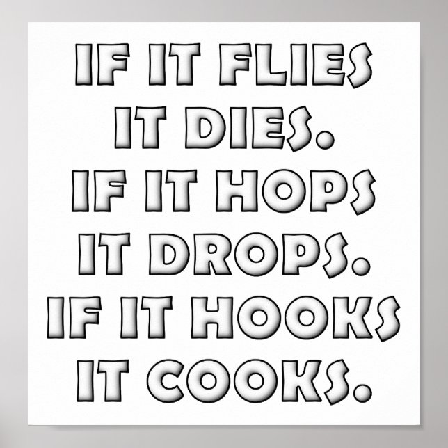 Hunting Poem Funny Hunting Poster (Front)