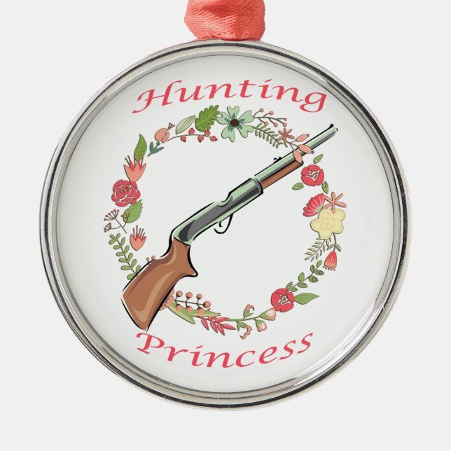 Hunting Princess Metal Tree Decoration (Front)