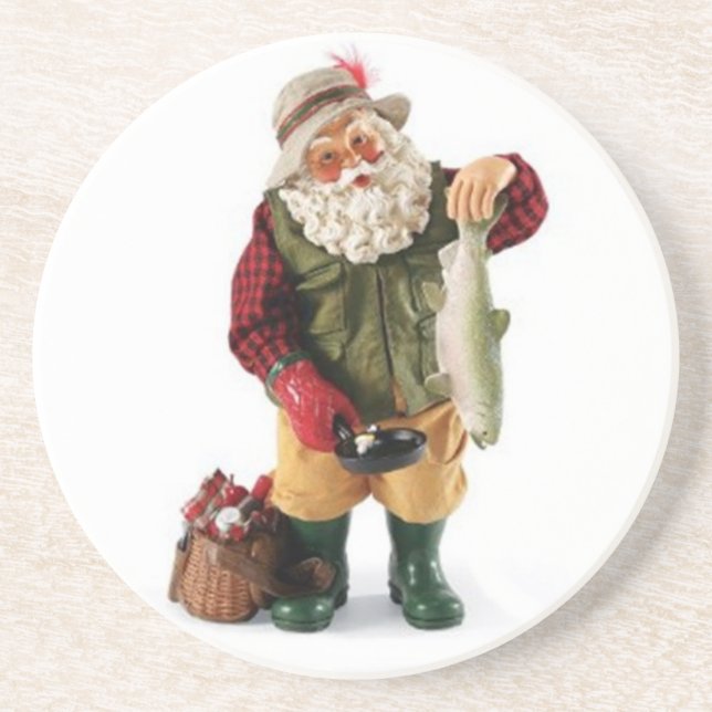 **HUNTING SANTA** SANDSTONE COASTER (Front)