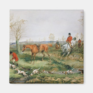 Hunting Scene Magnet