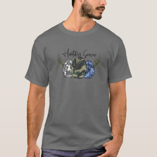Hunting Season Camo Egg Trio Hunting Crew Easter D T-Shirt