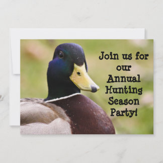 Hunting Season Duck Invitation