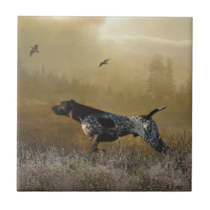 Hunting season , German shorthaired pointer Tapest Tile