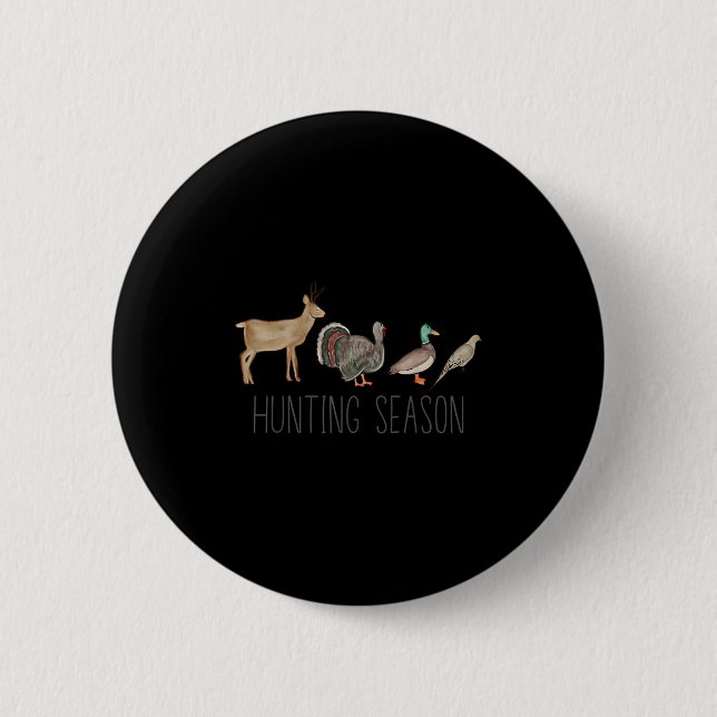 Hunting Season Kids Deer Turkey Duck Dove Toddler  6 Cm Round Badge (Front)