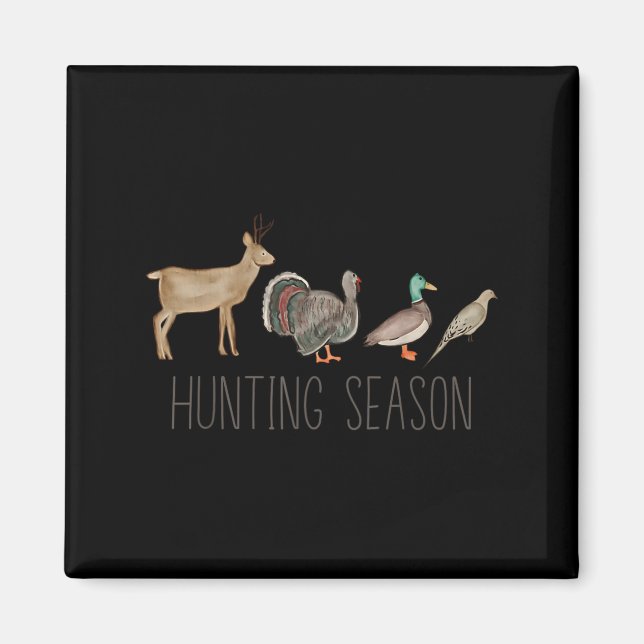 Hunting Season Kids Deer Turkey Duck Dove Toddler  Magnet (Front)