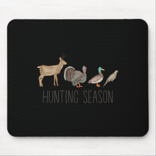Hunting Season Kids Deer Turkey Duck Dove Toddler  Mouse Mat