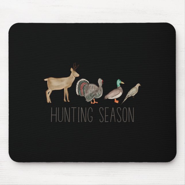 Hunting Season Kids Deer Turkey Duck Dove Toddler  Mouse Mat (Front)