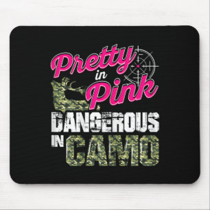 Hunting Shirts For Women Dangerous In Camo Deer Hu Mouse Mat
