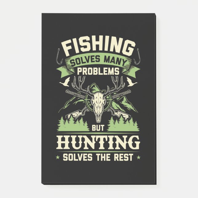 Hunting Solves Many Problems In My Life Post-it Notes (Front)