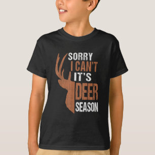 Hunting Sorry Its Deer Season Funny Hunter Dad Vin T-Shirt