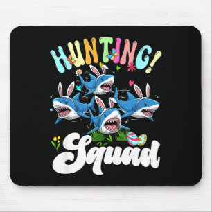 Hunting Squad Group Easter Bunny Sharks Chocolate Mouse Mat