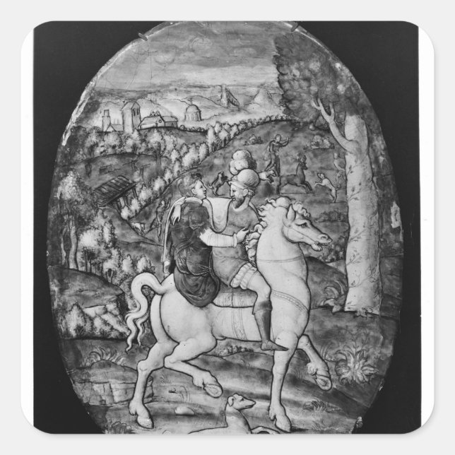 Hunting Square Sticker (Front)