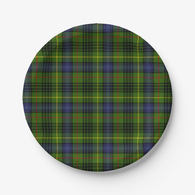 Hunting Stewart Tartan Paper Plate (Front)