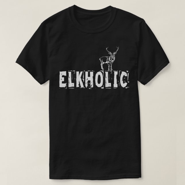 HUNTING T ELKHOLIC T-Shirt (Design Front)