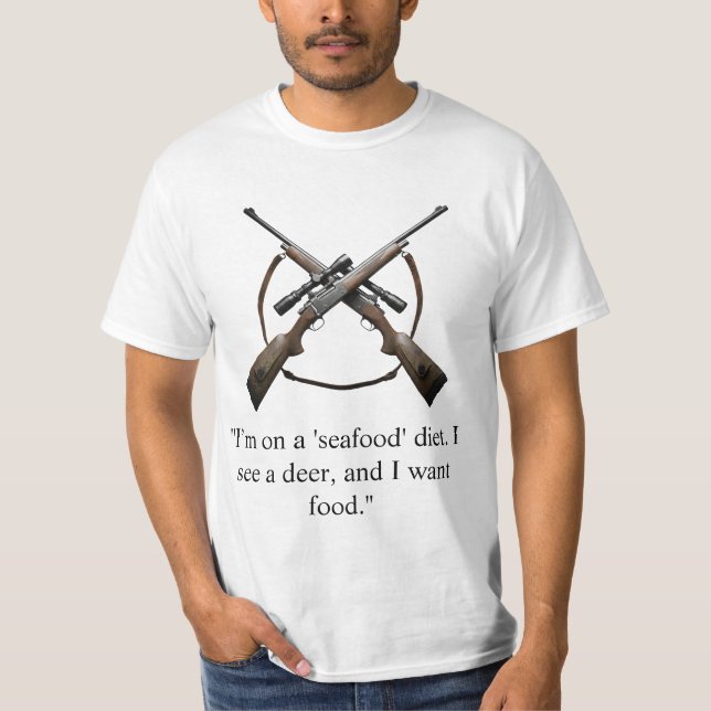 Hunting T-shirt with funny quote (Front)