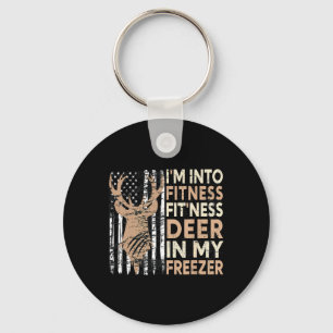 Hunting Tee I'm Into Fitness Deer Freezer Funny Hu Key Ring