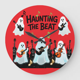 Hunting the Beat Large Clock