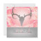 Hunting Theme Antlers and Camo Wedding Invitation