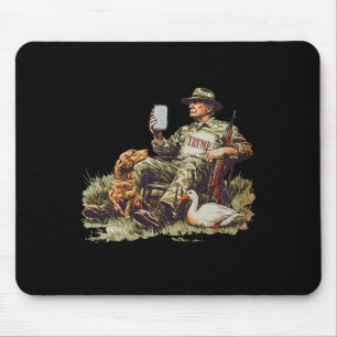 Hunting Trump Camouflage Funny Duck Hunting Season Mouse Mat
