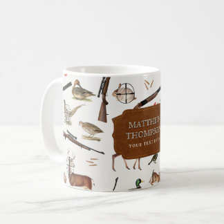 Hunting Wildlife Outdoorsman Pattern Coffee Mug