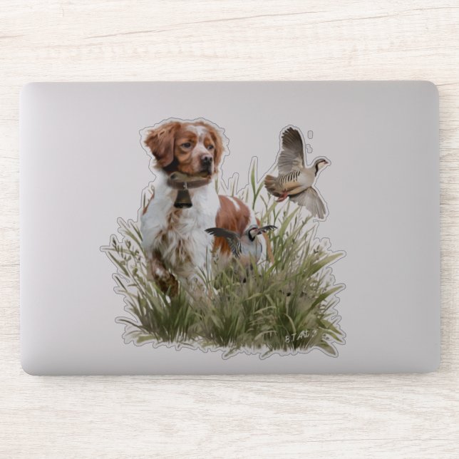 Hunting with a Brittany dog, Art  (Computer)