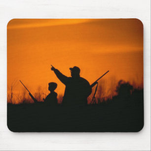 Hunting With Dad Mouse Mat