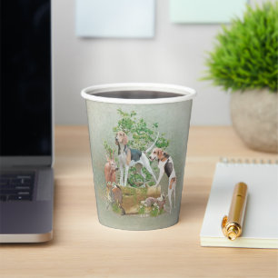 Hunting with hounds     paper cups