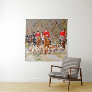 Hunting with hounds     tapestry
