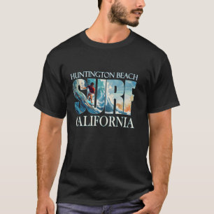 Huntington Beach California Beach Surfing T-Shirt
