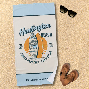 Huntington Beach California Funny California Beach Beach Towel